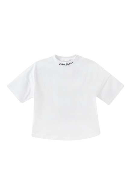 Kids Logo Print Cotton T-Shirt